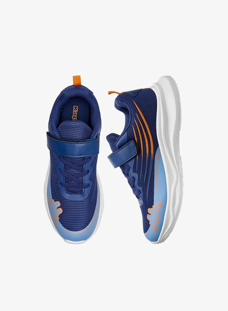 Kappa Boys Logo Print Hook and Loop Sports Shoes